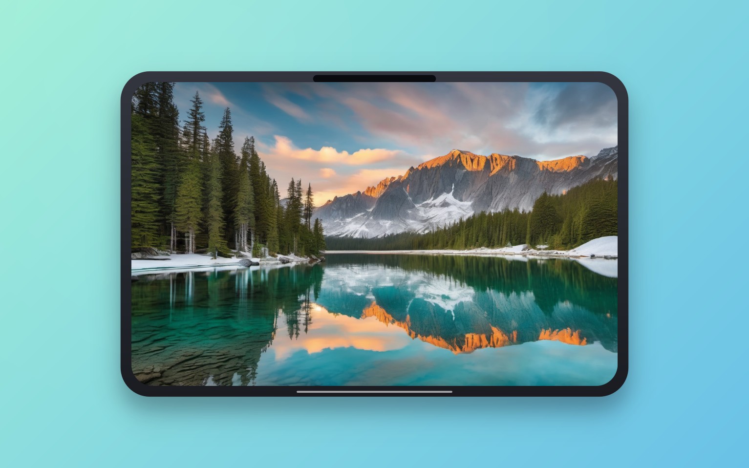 ScreenPolish phone frame — Turn plain screenshots into share-ready visuals — gradient backgrounds, device frames, and one-click polish.